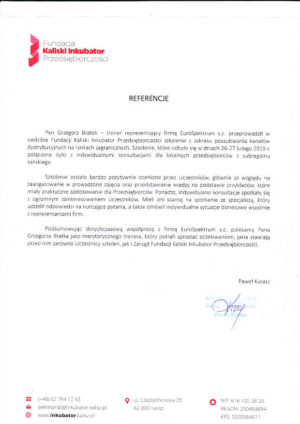 FUNDACJA KIP szkolenia eksportowe opinia